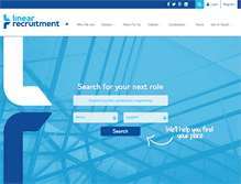 Tablet Screenshot of linearrecruitment.co.uk